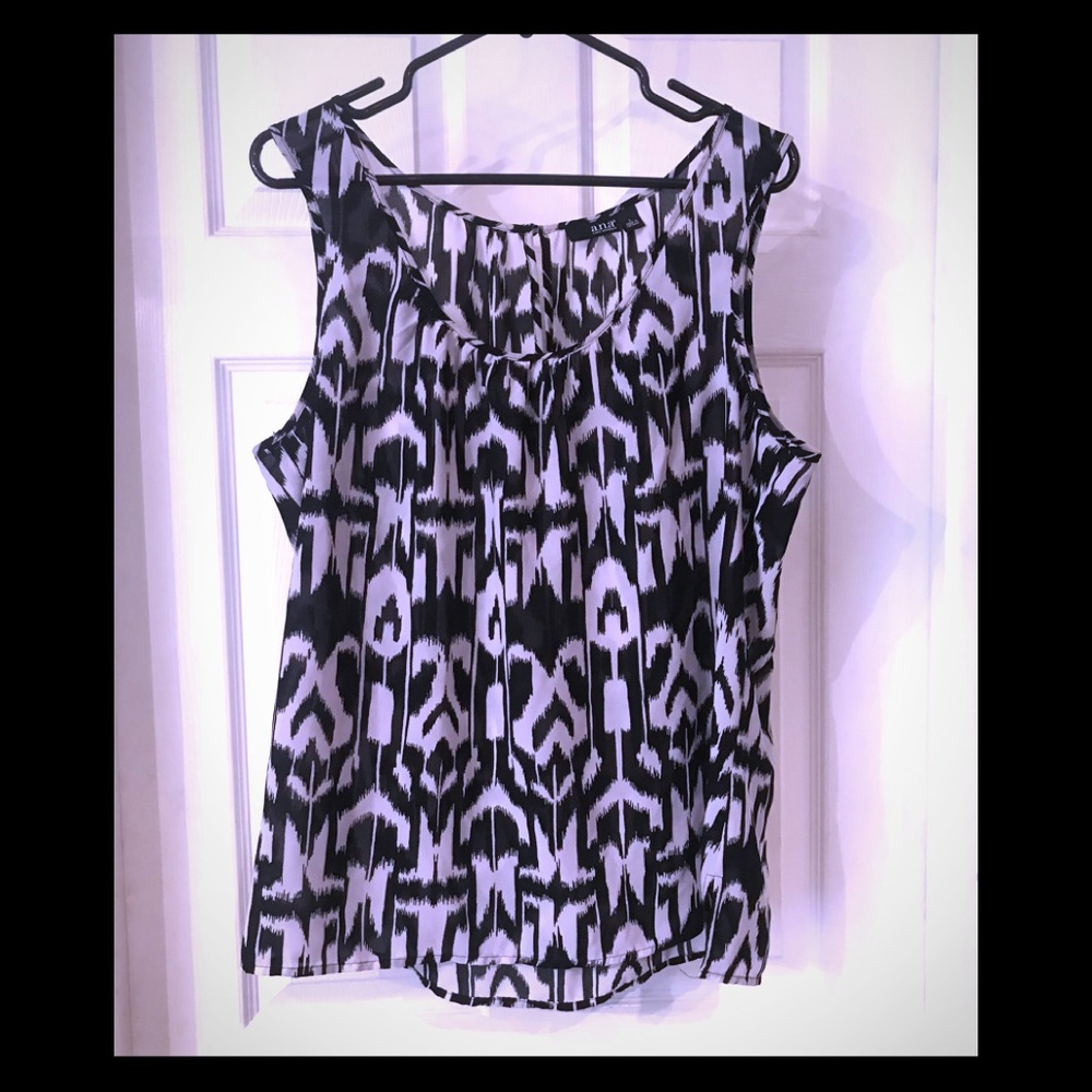 Sheer print blouse